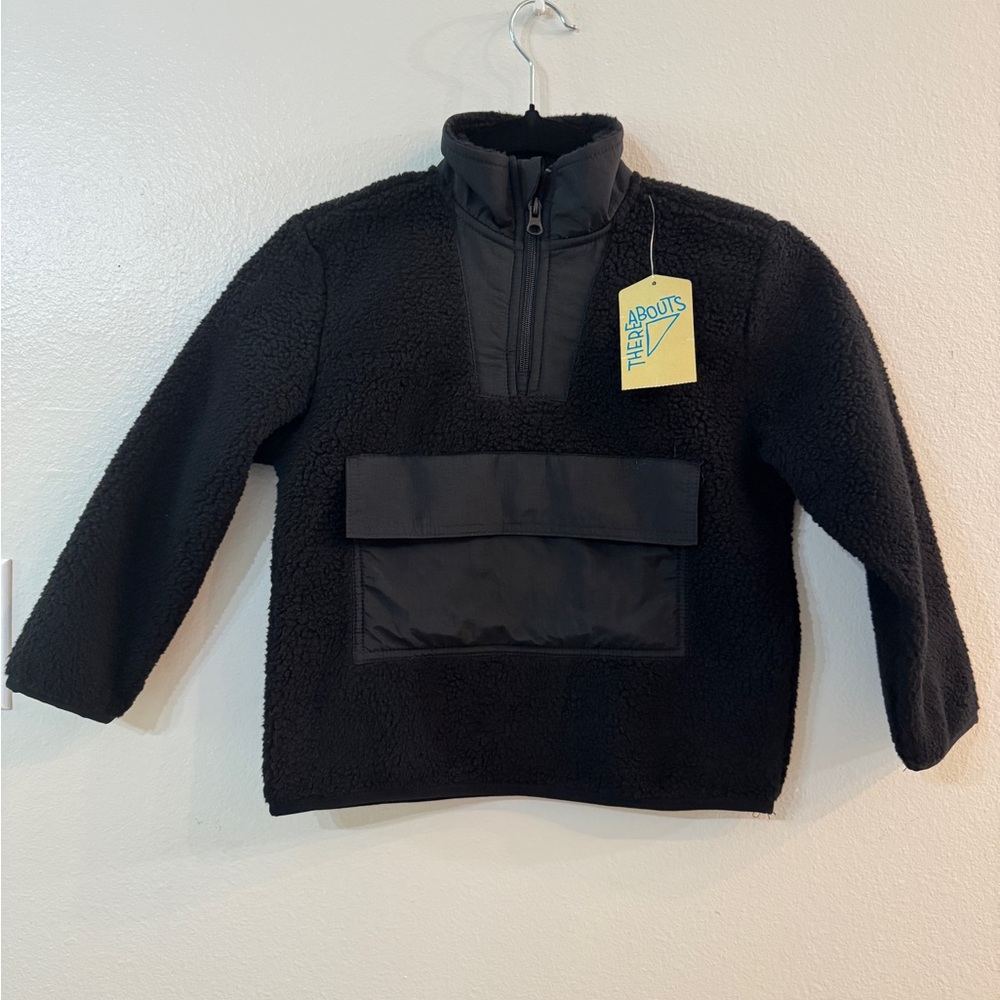 New With tags Black Kids Fleece Jacket by ThereAbouts